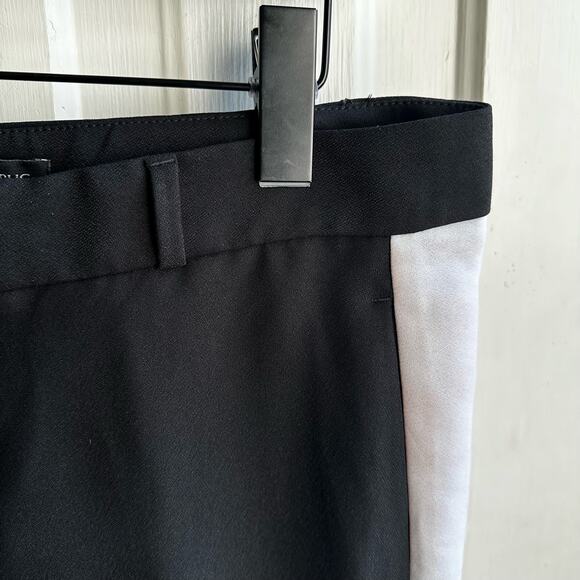 Banana Republic  Avery Tuxedo Stripe Mid Rise Dress Pant Trousers - Picture 4 of 9